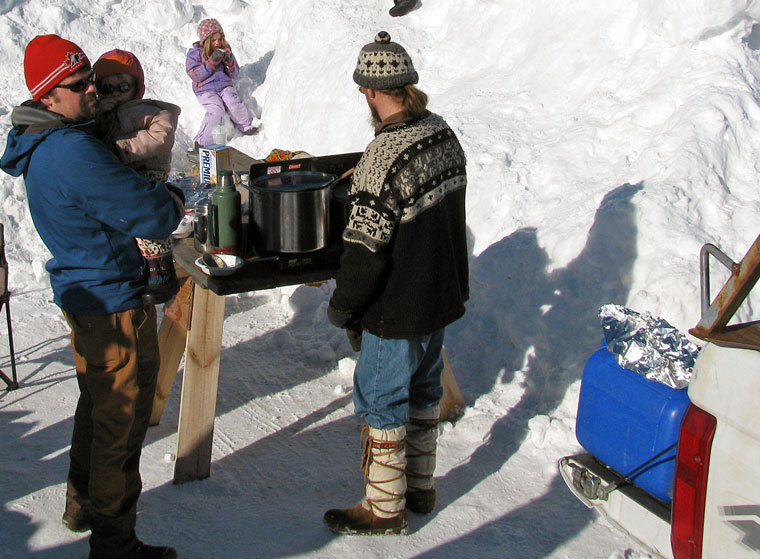winter tailgating